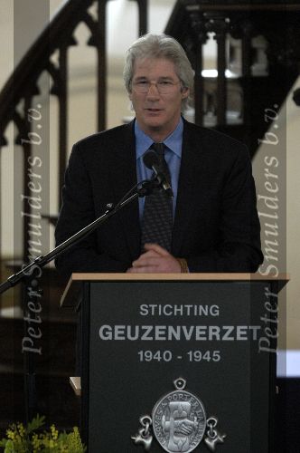 Vlaardingen, 12 Maart 2005 Richard Gere , bekend filmacteur en voor zitter van het ICT