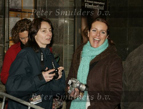 Amsterdam 9 maart 2005
Premiere Hotel Rwanda in Tushinski
Sabine Wendel met camera
