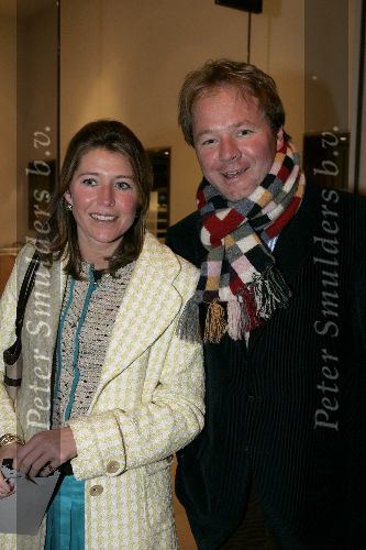 Amsterdam 12 maart 2005
Modeswow Mart Visser in het Hilton.
Vanessa Loudon met Janus Smalbraak