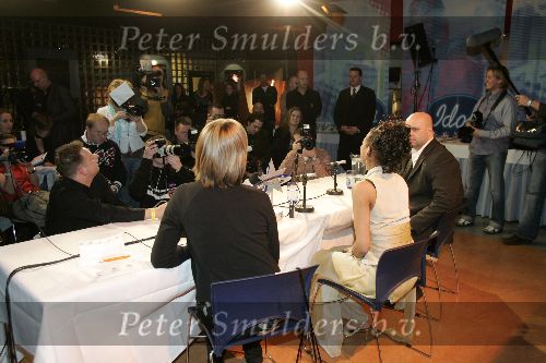 Hilversum, 11 Maart 2006 Finale Idols 2006
Raffaela Idols bij persconferentie