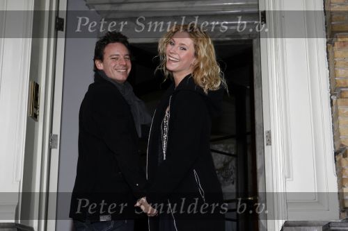 Amsterdam 4 maart 2007
Cas jansen en Annelieke Bouwers bij modeshow van Frans Molenaar in het Amstel Hotel.