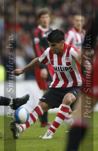 Eindhoven, 18 Maart 2007 Kompetitiewedstrijd PSV-AJAX, eindstand 1-5 Seizoen 2006/2007
Carlos Salcido