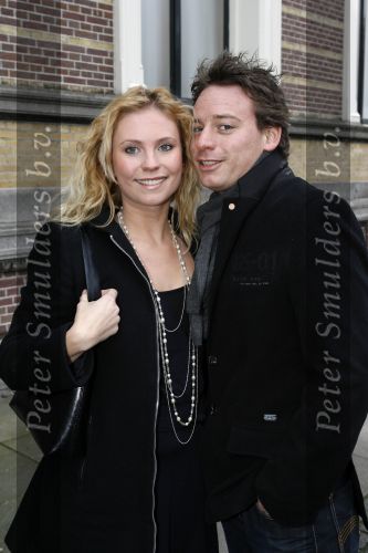 Amsterdam 4 maart 2007
Cas jansen en Annelieke Bouwers bij modeshow van Frans Molenaar in het Amstel Hotel.