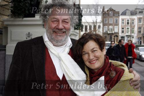 Amsterdam 4 maart 2007
Modeshow Frans Molenaar in het Amstel Hotel. chiem v Houweninge met vrouw
