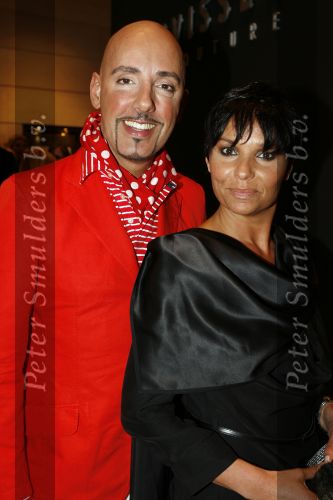 Amsterdam  17 maart 2007
Modeshow Mart Visser in het hilton in amsterdam. Dyanne Beekman met Maik de Boer