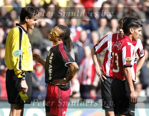 Eindhoven, 18 Maart 2007 Kompetitiewedstrijd PSV-AJAX, eindstand 1-5 Seizoen 2006/2007
Edgar Davids \