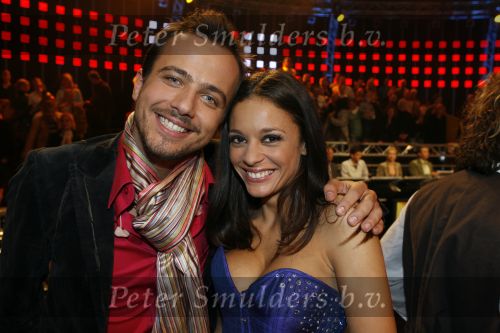 Hilversum 17 maart 2007
Eerste aflevering van So you wannabe a popstar van sbs 6. Fajah Lourens met Geert Hoes