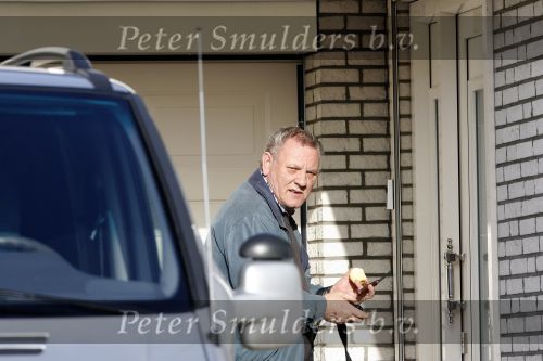 Fijnaart 10 maart 2007
Mariska Bauer met Christiaan en Frans jr en de vader van Frans bij het huis.