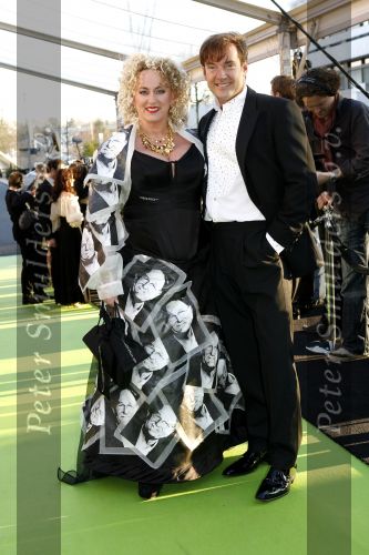 Hilversum 12 maart 2007
Feest voor de 65 e verjaardag van Joop v d Ende in studio 21. Karin Bloemen en Gerard Joling