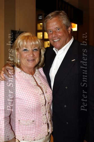 Amsterdam  17 maart 2007
Modeshow Mart Visser in het hilton in amsterdam. Hans Kroon met vrouw