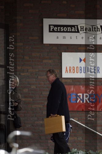 Amsterdam 19 februari 2007
Jack Spijkerman op weg naar de sportschool.