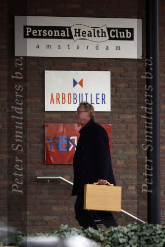 Amsterdam 19 februari 2007
Jack Spijkerman op weg naar de sportschool.