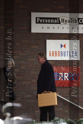 Amsterdam 19 februari 2007
Jack Spijkerman op weg naar de sportschool.