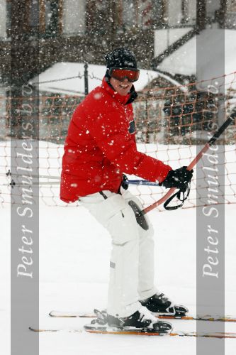Fiss 25 februari 2007
Jack Spijkerman op de ski\'s in de sneeuw.