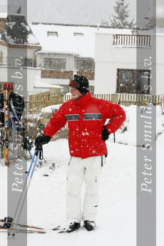 Fiss 25 februari 2007
Jack Spijkerman op de ski\'s in de sneeuw.