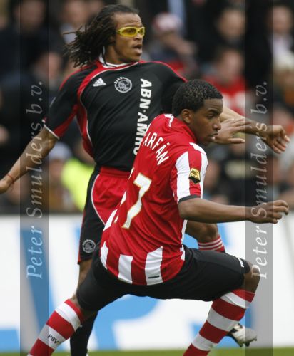 Eindhoven, 18 Maart 2007 Kompetitiewedstrijd PSV-AJAX, eindstand 1-5 Seizoen 2006/2007
Jefferson Farfan