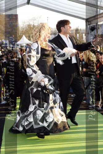 Hilversum 12 maart 2007
Feest voor de 65 e verjaardag van Joop v d Ende in studio 21. Karin Bloemen en Gerard Joling