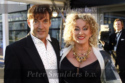 Hilversum 12 maart 2007
Feest voor de 65 e verjaardag van Joop v d Ende in studio 21. Karin Bloemen en Gerard Joling