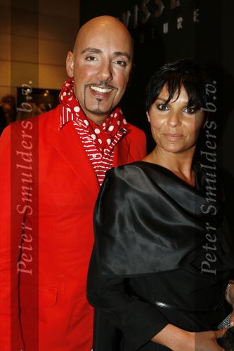 Amsterdam  17 maart 2007
Modeshow Mart Visser in het hilton in amsterdam. Dyanne Beekman met Maik de Boer