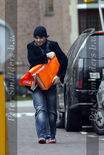 Amsterdam 17 maart 2007
Marc Marie Huybregts met zijn vriend op straat.