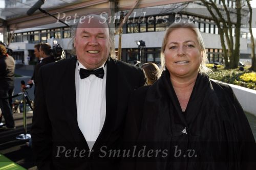 Hilversum 12 maart 2007
Feest voor de 65 e verjaardag van Joop v d Ende in studio 21. Piet Souer met vrouw