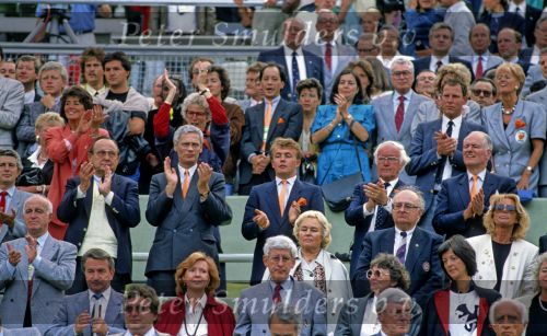 Munchen, 25 Juni 1988 Finale Europees Kampioenschap 1988
Nederland-Rusland met een eindstand van 2-0
Hans v d Broek, Prins Friso EK 1988