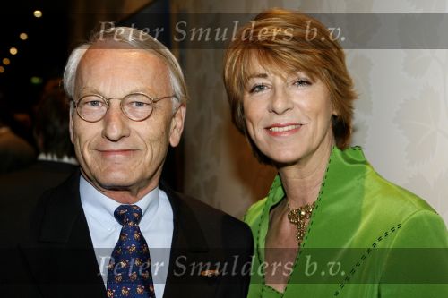 Amsterdam  17 maart 2007
Modeshow Mart Visser in het hilton in amsterdam. Tineke de Groot met vriend de Hr fabius