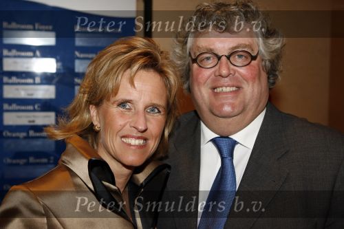 Amsterdam  17 maart 2007
Modeshow Mart Visser in het hilton in amsterdam. Ton Elias met vrouw