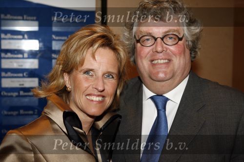 Amsterdam  17 maart 2007
Modeshow Mart Visser in het hilton in amsterdam. Ton Elias met vrouw
