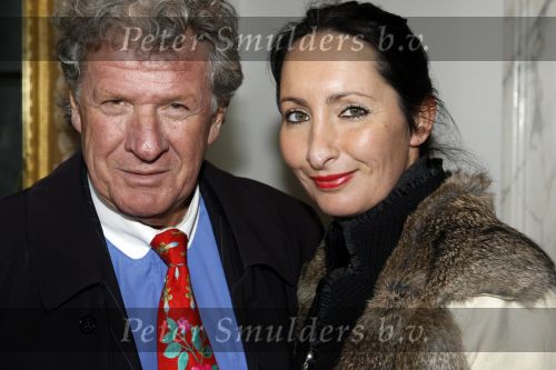 Amsterdam 4 maart 2007
Modeshow Frans Molenaar in het Amstel Hotel. Willibrord Frequin met vriendin Susan