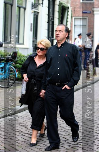 Amsterdam, 27 Juni 2009
Begrafenis Bolle Jan ( Jan Froger
Benno leeser met zijn vrouw
Foto Peter Smulders BV