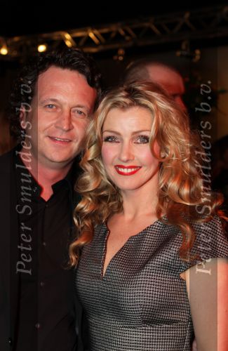 Hilversum, 3 Maart 2010 Uitreiking Gouden Harpen in Studio 22
Brigitte Nijman met partner
Foto Peter Smulders BV