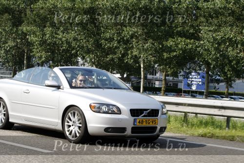Amsterdam 25 juni 2009
Dennis v Tellingen en Menno Smit in volvo cabrio.
Peter Smulders bv