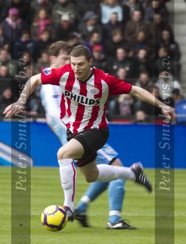 Eindhoven, 21 Februari 2010 Kompetitiewedstrijd PSV-Sparta, eindstand 1-1
Seizoen 2009/2010
Erik Pieters
Foto Junior Smulders