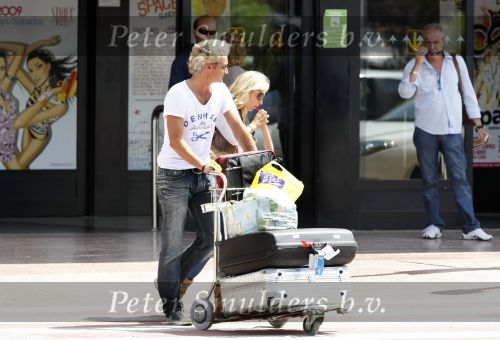 Ibiza 10 juli 2009
Wendy v  Dijk met zoontje Sem en vriend Erland Galjaard op vakantie 
Peter Smulders bv