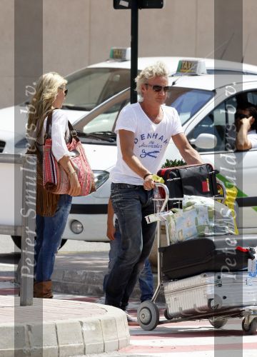 Ibiza 10 juli 2009
Wendy v  Dijk met zoontje Sem en vriend Erland Galjaard op vakantie 
Peter Smulders bv