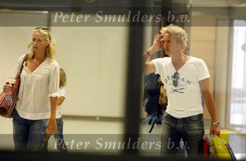 Ibiza 10 juli 2009
Wendy v  Dijk met zoontje Sem en vriend Erland Galjaard op vakantie 
Peter Smulders bv