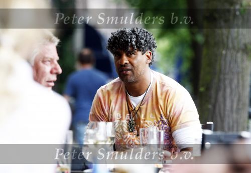 Amsterdam 9 juni 2009
Frank Rijkaard op terras bij willemspark.