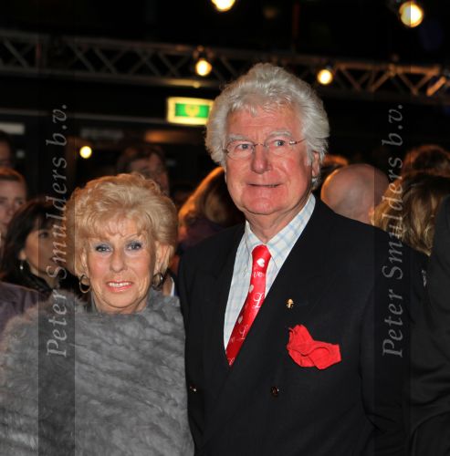 Hilversum, 3 Maart 2010 Uitreiking Gouden Harpen in Studio 22
Gerard Cox met zijn partner Martine Keesmaat
Foto Peter Smulders BV