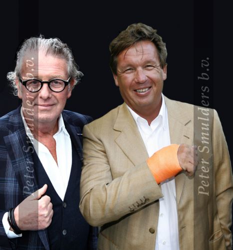 Evert Kroon samen met zijn vriend Jan des Bouvrie
Montagefoto
Foto Peter Smulders BV