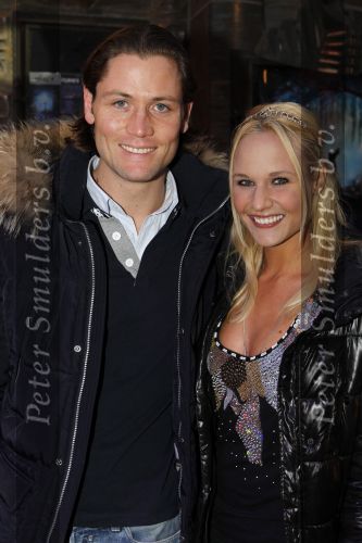 Amsterdam 30 januari 2010
Premiere de prinses en de kikker in Tuschinski. Kimberly Klaver met vriend
Peter Smulders bv