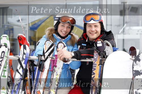 Serfaus 2 maart 2010
Koertjan  de Bruijn en Pauline de Wilde tijdens opnames voor Snowcenter in serfaus. Pauline haar vriend Chris is ook werkzaam bij het programma.
Peter Smulders bv