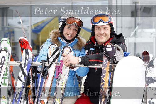 Serfaus 2 maart 2010
Koertjan  de Bruijn en Pauline de Wilde tijdens opnames voor Snowcenter in serfaus. Pauline haar vriend Chris is ook werkzaam bij het programma.
Peter Smulders bv