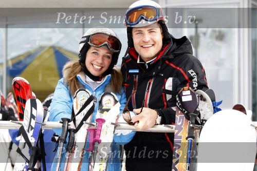 Serfaus 2 maart 2010
Koertjan  de Bruijn en Pauline de Wilde tijdens opnames voor Snowcenter in serfaus. Pauline haar vriend Chris is ook werkzaam bij het programma.
Peter Smulders bv