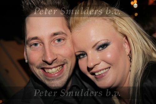 Hilversum, 3 Maart 2010 Uitreiking Gouden Harpen in Studio 22
Kristel Roulax van Popstars met partner
Foto Peter Smulders BV
