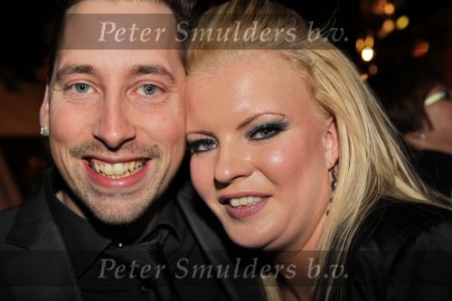 Hilversum, 3 Maart 2010 Uitreiking Gouden Harpen in Studio 22
Kristel Roulax van Popstars met partner
Foto Peter Smulders BV