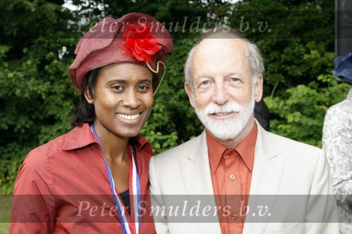 Breukelen 17 juni 2009
Haringparty op Neijenrode. Laetitia Griffith met man
Peter Smulders bv