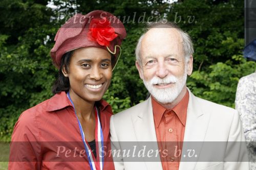 Breukelen 17 juni 2009
Haringparty op Neijenrode. Laetitia Griffith met man
Peter Smulders bv
