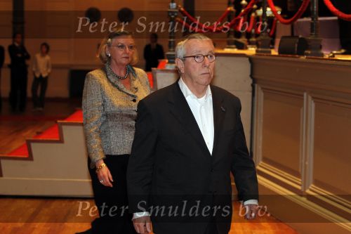 Amsterdam 22 januari 2010
Herdenkingsdienst Edgar Vos in het concertgebouw. Louis v Dijk met vrouw
Peter Smulders bv