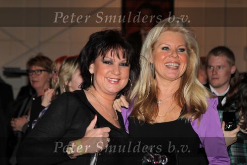 Hilversum, 3 Maart 2010 Uitreiking Gouden Harpen in Studio 22
Marga Scheide met Jose Hoebee
Foto Peter Smulders BV